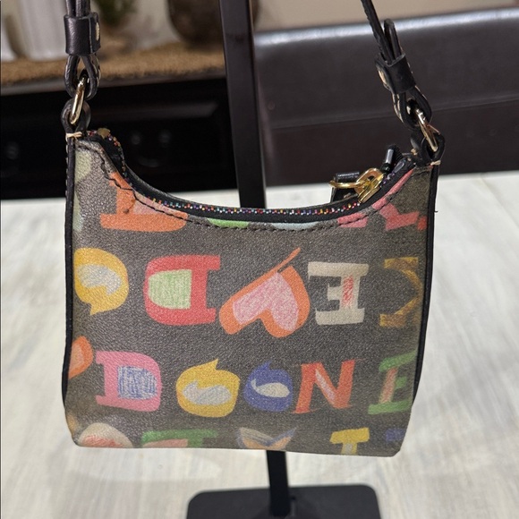 Dooney & Bourke Colorful Mini Bitsy Bag with Black Accents - Picture 3 of 10